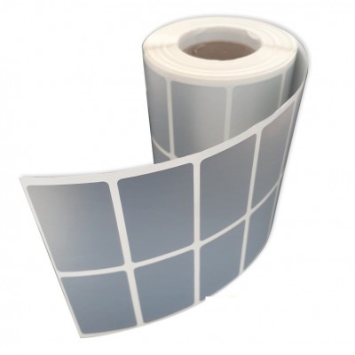 50mm x 15 2'li Ayrık Sılver Mat Etiket (Sticker)