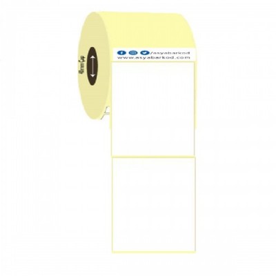 80mm x 60mm Kuşe Etiket